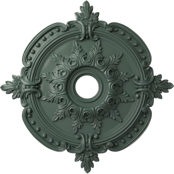 Ekena Millwork Benson Classic Medallion (Canopies up to 6 1/2"), 28 3/8"OD x 3 3/4"ID x 1 5/8"P, Cloud Burst CM28BECBF - main